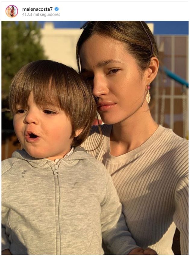 Malena Costa publica una foto con su hijo y sus fans no se ponen de acuerdo: ¿a quién se parece?