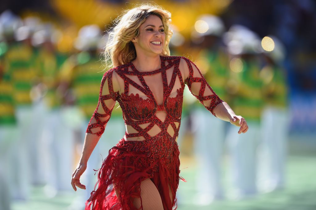 Shakira se presentó en la clausura del Mundial de Brasil en 2014.