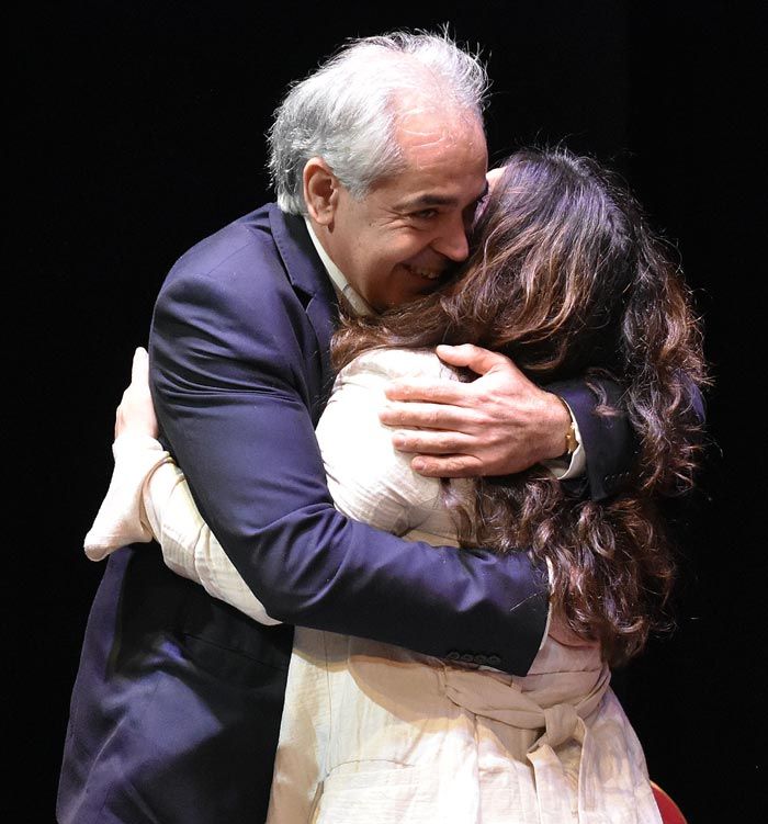 Padre y hermana de Pablo Ráez