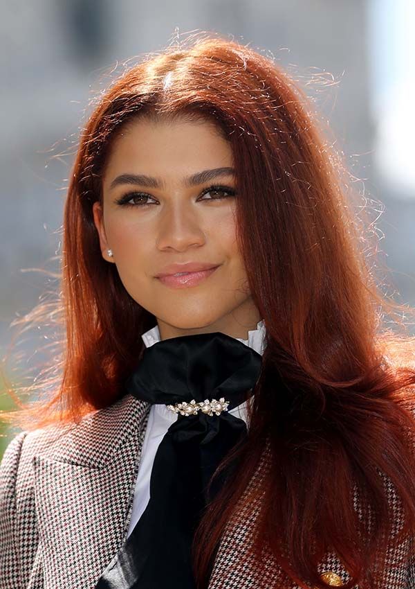 zendaya pelo rojo