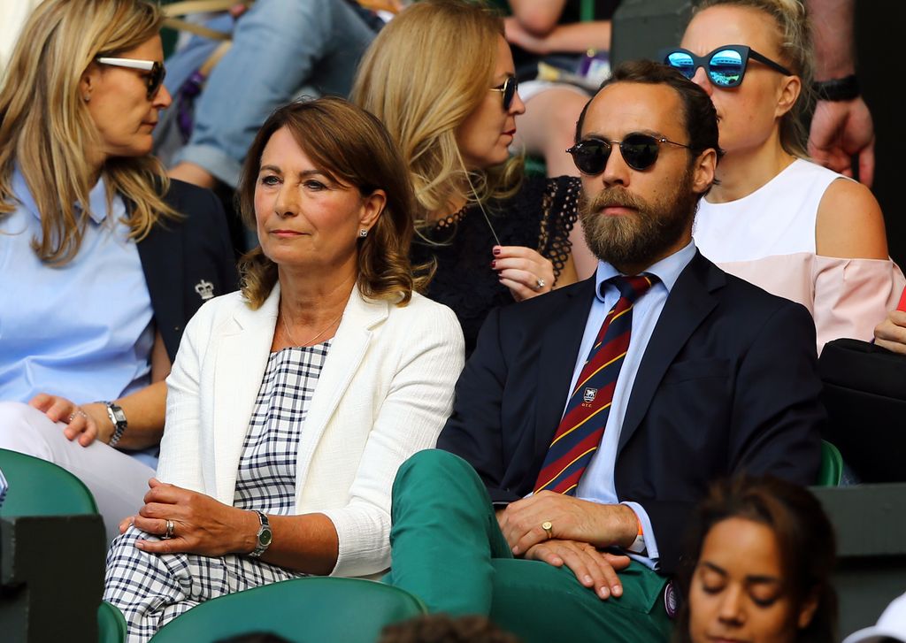 Carole Middleton con su hijo James, en una imagen de archivo