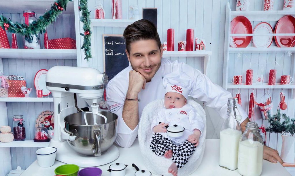 Chef James Tahhan presenta a su hijo