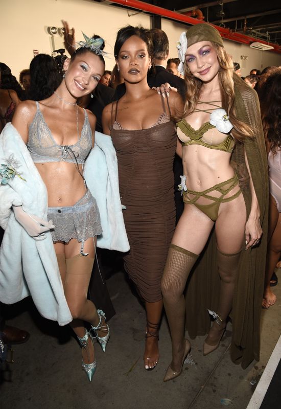 Bella Hadid, Rihanna y Gigi Hadid