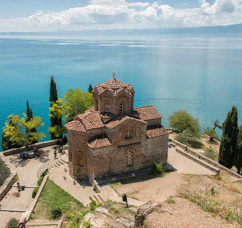 San Juan en Kaneo, lago Ohrid, Macedonia