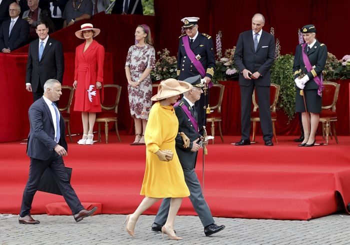 Delphine de Bélgica, de nuevo junto a la familia real en la Fiesta Nacional