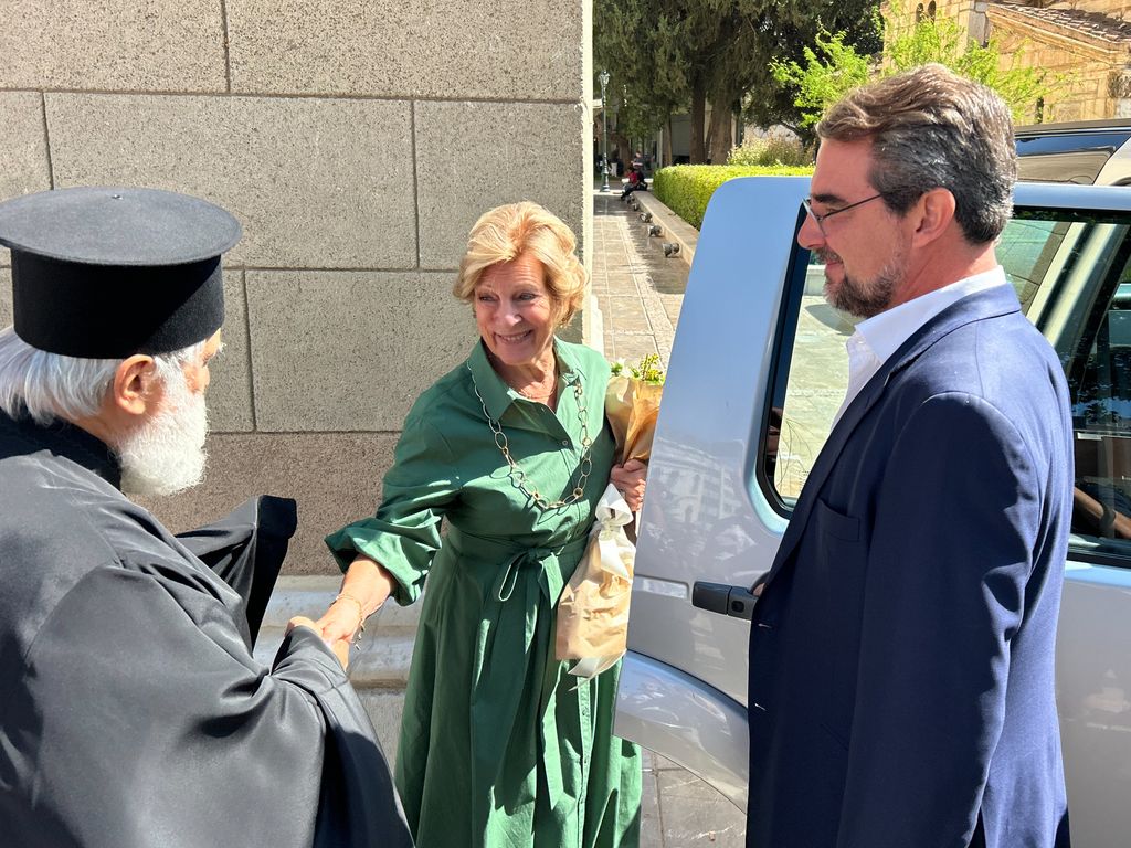 Theodora of Greece and Matthew Kumar finalize the preparations for their royal wedding at the Metropolitan Cathedral of Athens