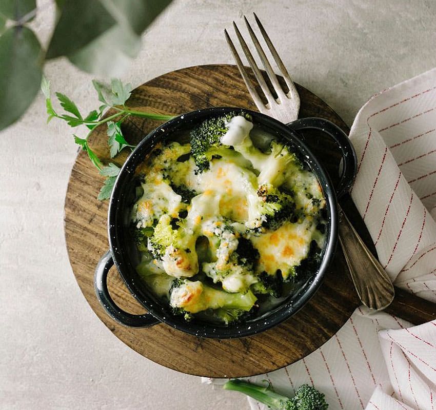 brocoli gratinado al horno