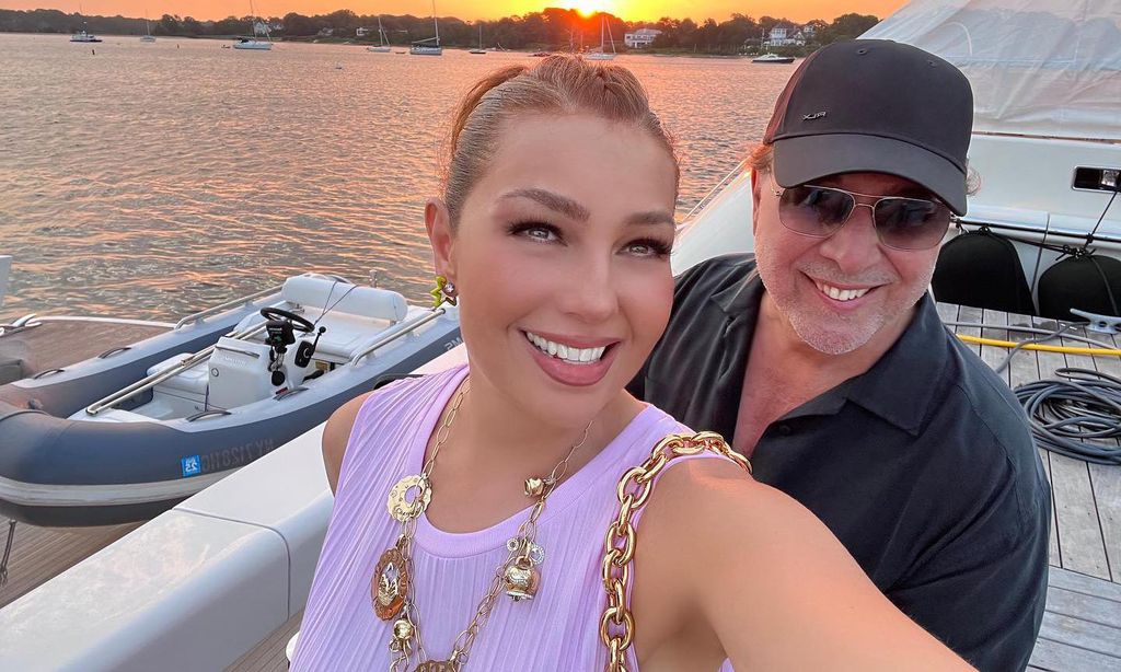 Thalía y Tommy Mottola