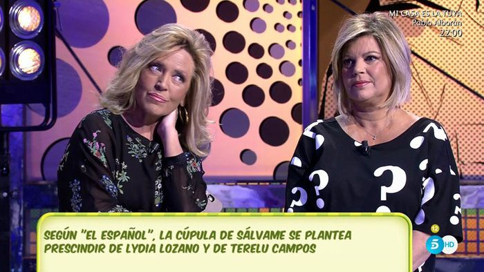 La reacción de Terelu Campos y Lydia Lozano a los rumores de un posible despido