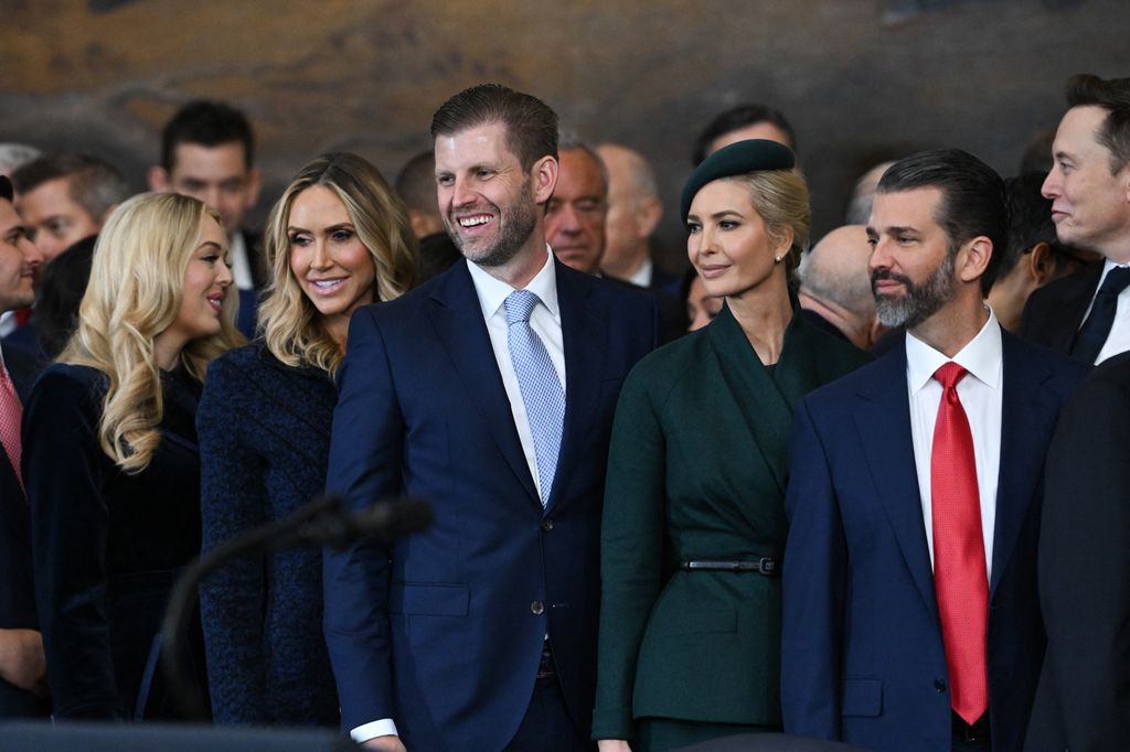 Tiffany Trump, Lara Trump, Eric Trump, Ivanka Trump y Donald Trump Jr.