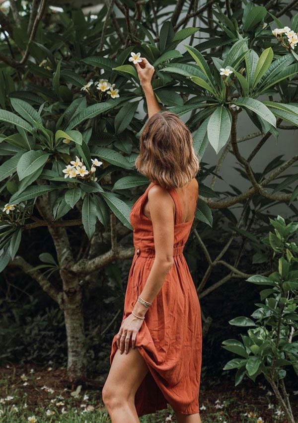 Jelena Marija con vestido de verano