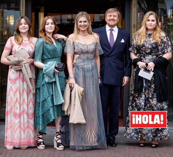 Máxima de Holanda con vestido de gala