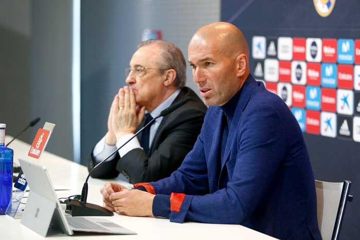 Florentino Pérez y Zinedine Zidane