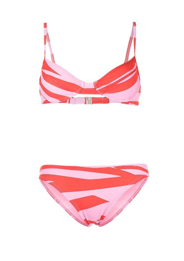 bikini animal print rosa