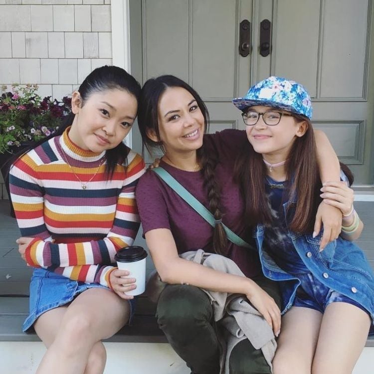 De izquierda a derecha: Lana Condor, Janel Parrish y Anna Cathcart