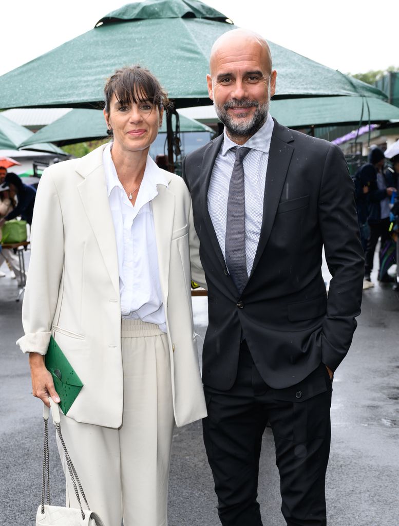 Cristina Serra y Pep Guardiola en Wimbledon