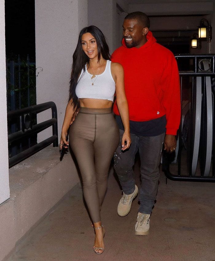 Kim Kardashian y Kanye West en Los Ángeles