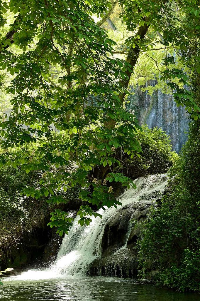 Saltos de agua en el Monasterio de Piedra