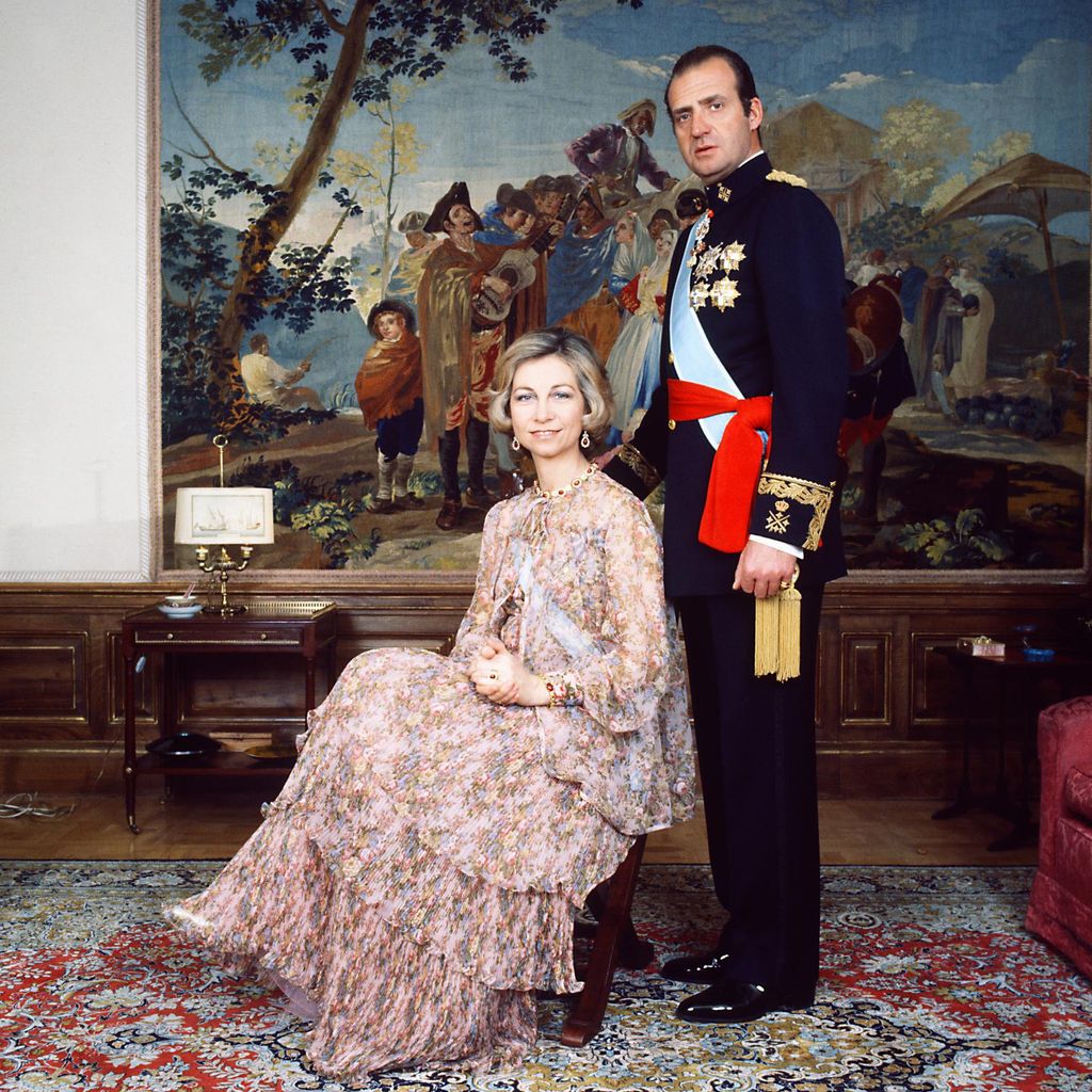 La reina Sofía con el rey Juan Carlos