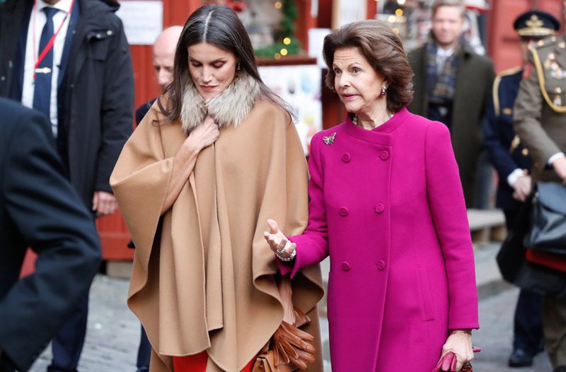 Reina Letizia y Reina Silvia