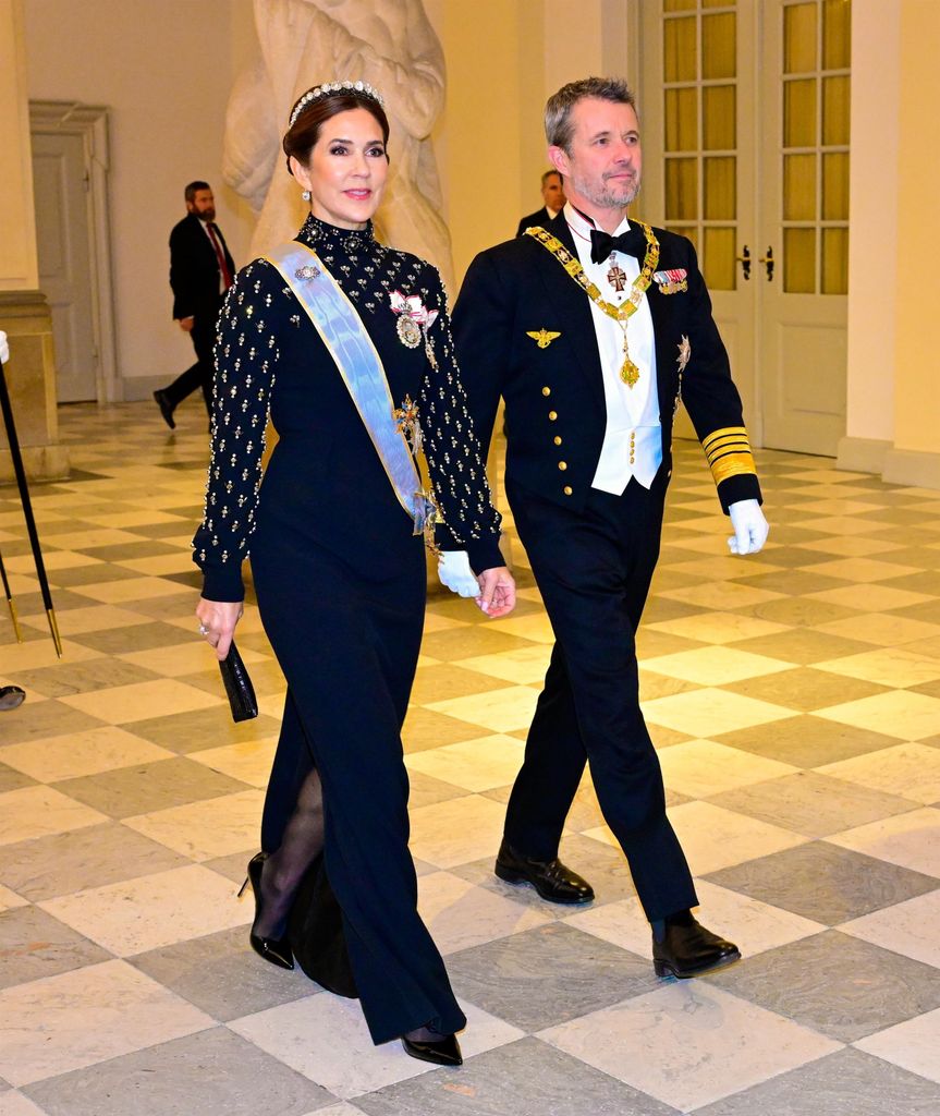 Mary de Dinamarca en la recepción del presidente de Egipto