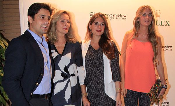 Francisco Rivera, Lourdes Parejo, Lourdes Montes y Sibi Montes en la fiesta de inauguración de la nueva tienda de Álvaro Sanchís
