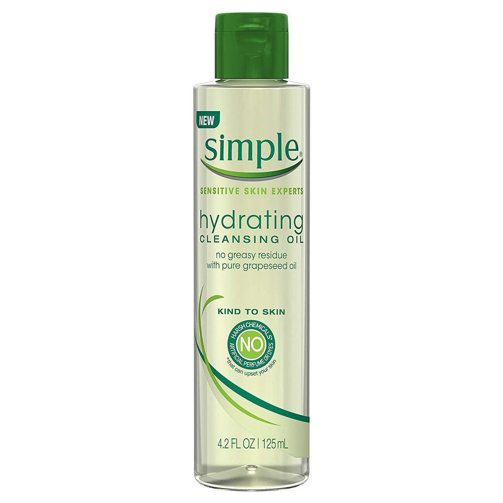 simple skincare hydrating cleansing oil