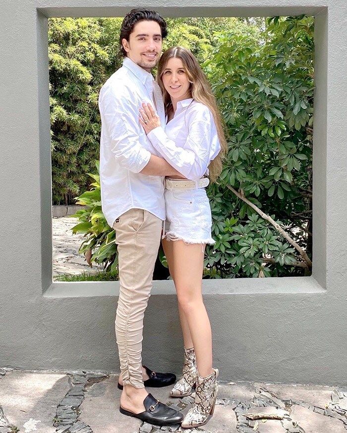 Alex Fernández y su esposa Alexia