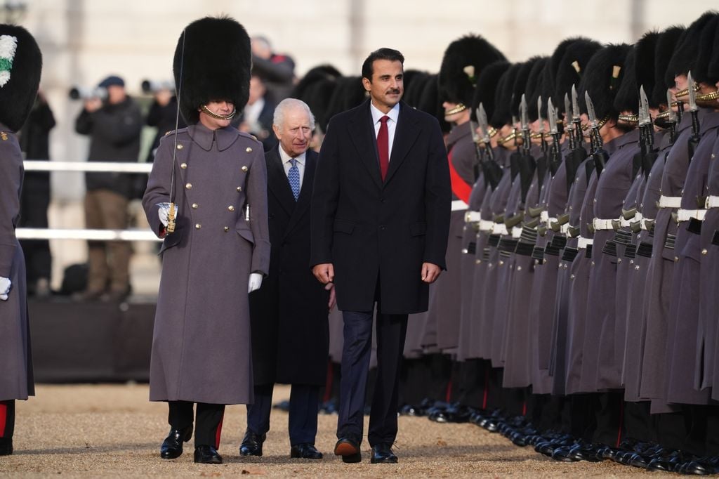 El rey Carlos III y el emir de Catar