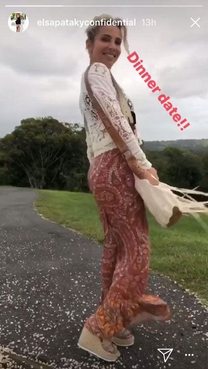 Elsa Pataky y su look boho en su cuenta de Instagram