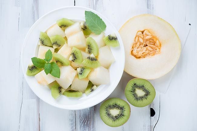 Kiwi y melón