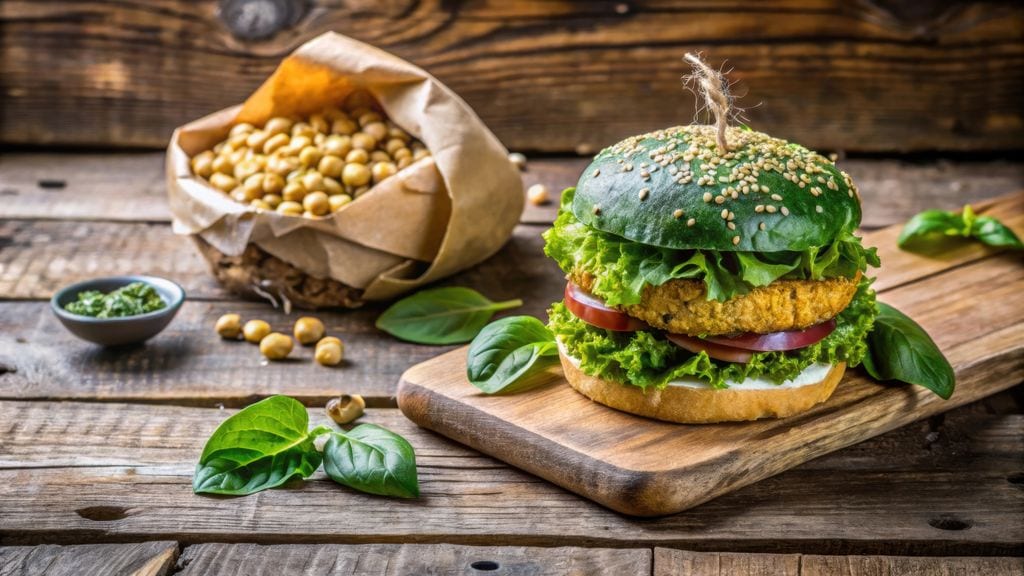 Con garbanzos se pueden elaborar deliciosas hamburguesas vegetales