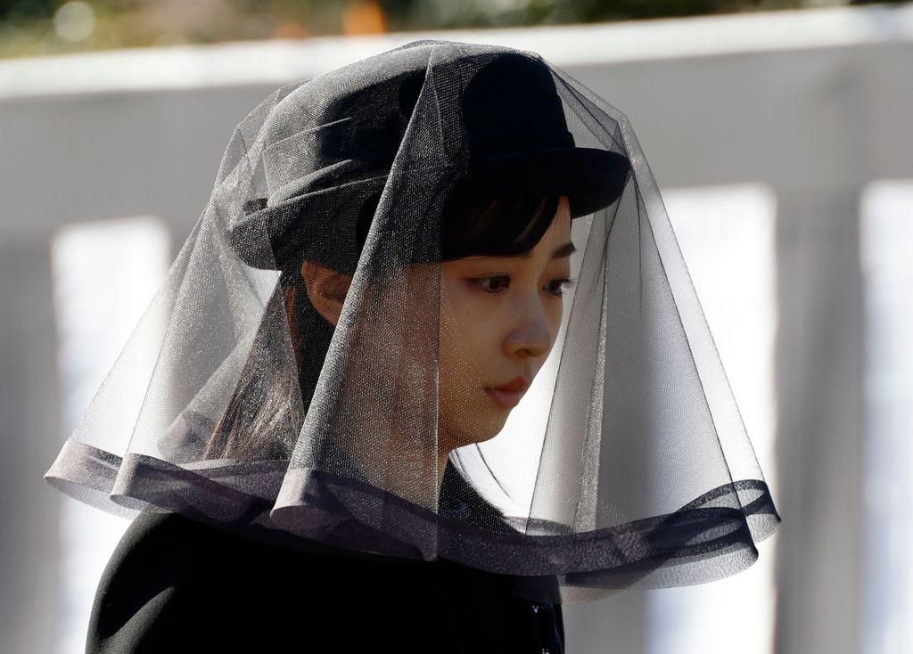 Kako de Japón en el funeral de la princesa Yuriko de Mikasa