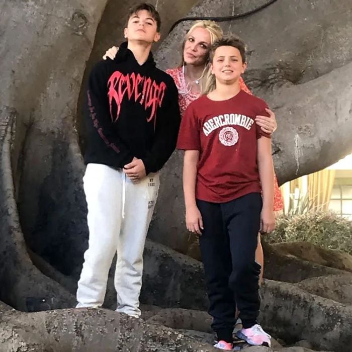 Britney Spears y sus dos hijos Sean Preston y Jayden James
