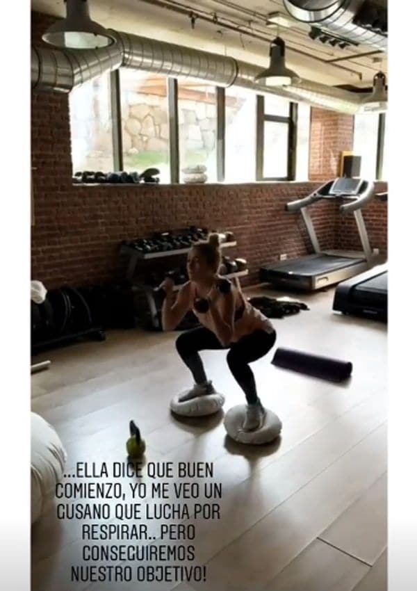 Blanca Suárez entrenamiento