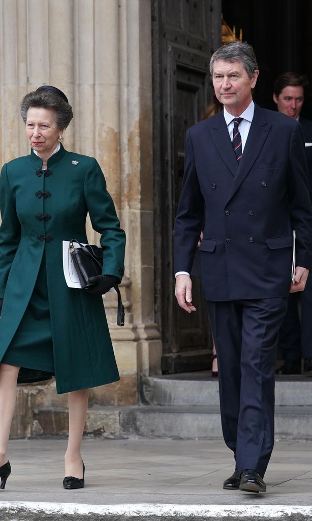 princess anne and vice admiral sir timothy laurence