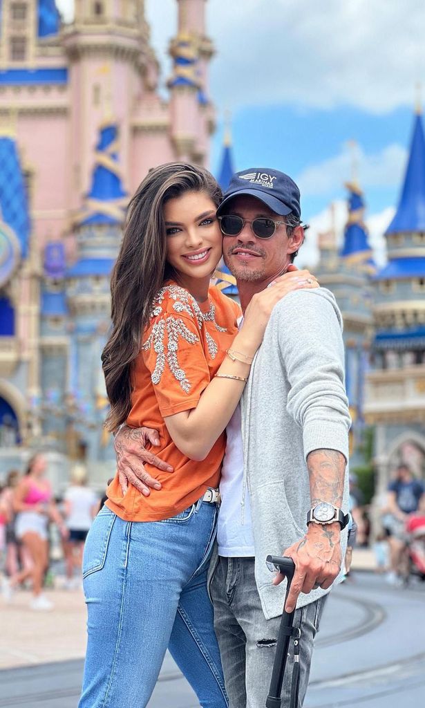 Nadia Ferreira y Marc Anthony en Disney