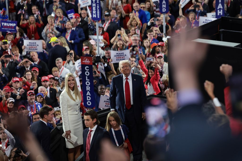 Ivanka Trump el pasado julio en la Convención Nacional del Partido Republicano en el que su padre fue nombrado candidato para las elecciones presidenciales de este 2024