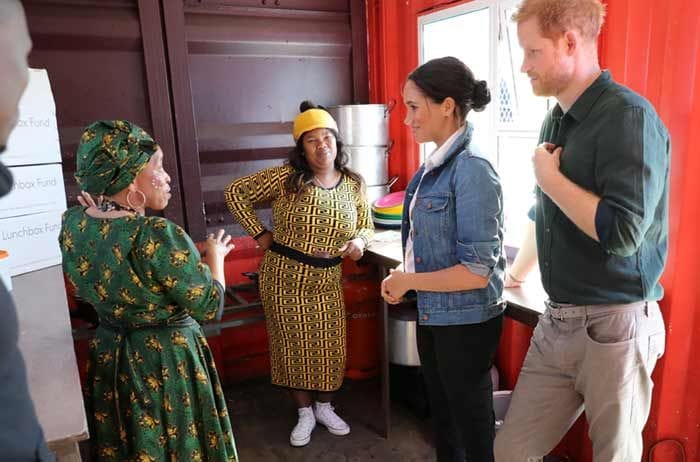 Meghan Markle y el príncipe Harry en Sudáfrica