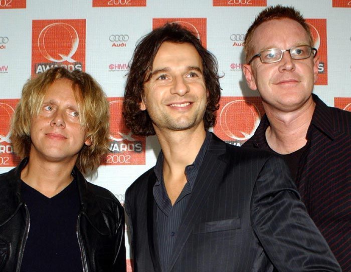 Martin Gore, Dave Gahan y Andy Fletcher 