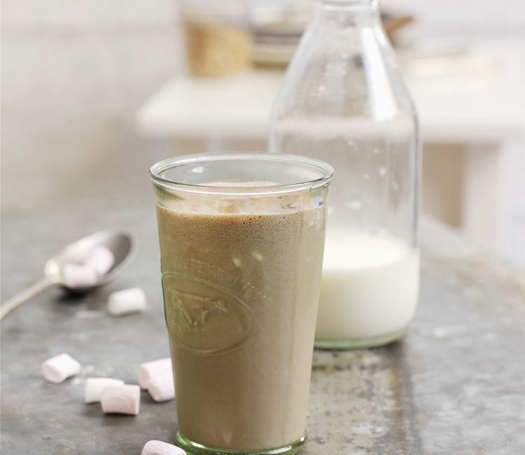 Batido de avena y crema de cacahuetes