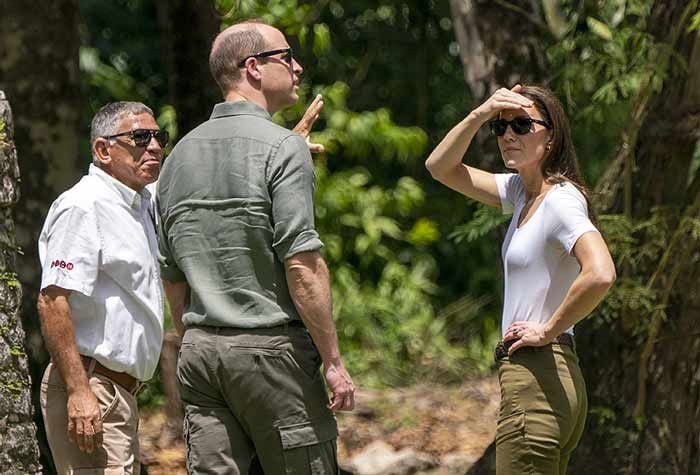 Los duques de Cambridge en la selva de Belice para conocer Caracol