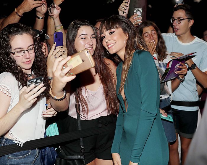 Aitana y el contratiempo con el que no contaba en la fiesta de nominados de Los40