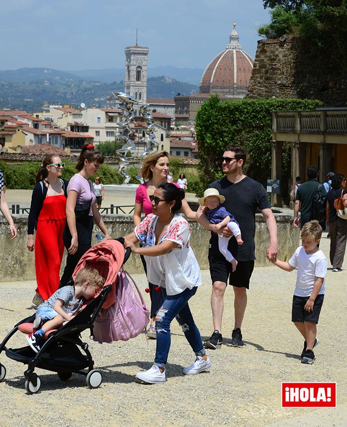 Michael Bublé, Luisana Lopilato y sus tres hijos