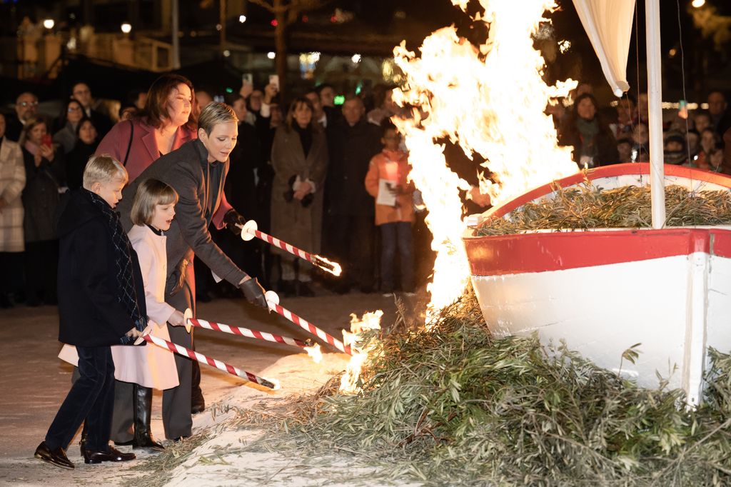 Charlene de Mónaco, Gabriella de Monaco en el Día de Santa Devota 2023