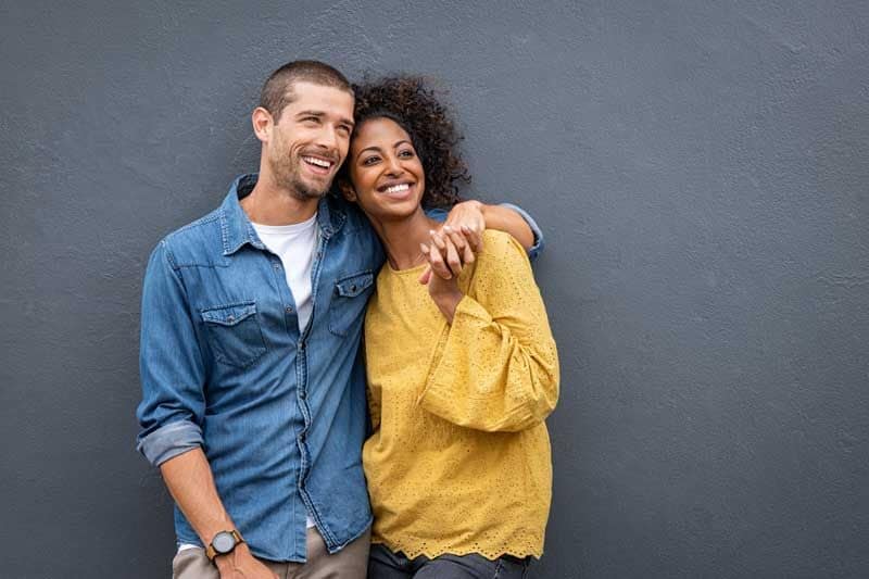 pareja feliz