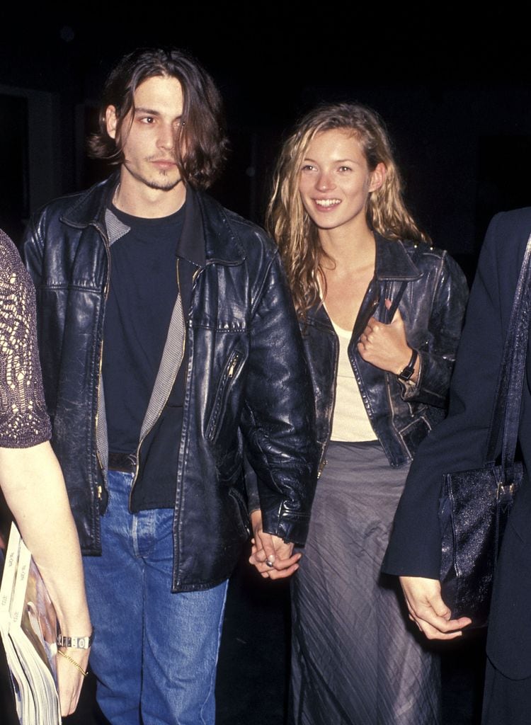 Johnny Depp y Kate Moss en 1994