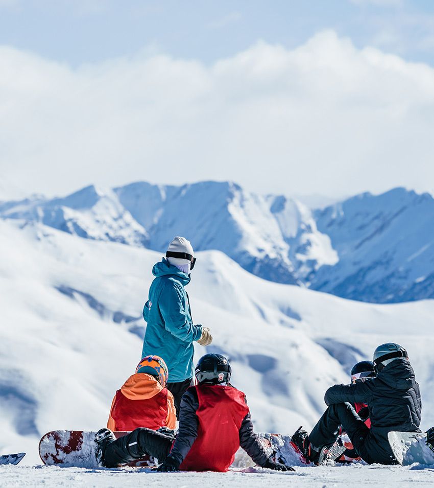 Snowboard en las montañas aragonesas