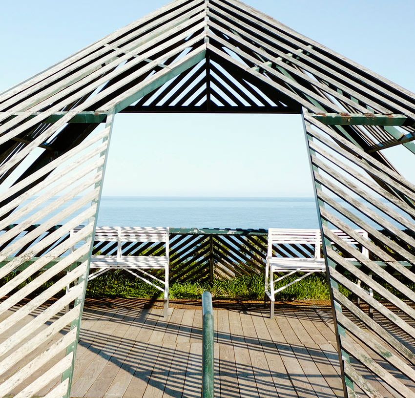 Jardín de la Fonte Baixa en playa Segunda de Luarca, Asturias