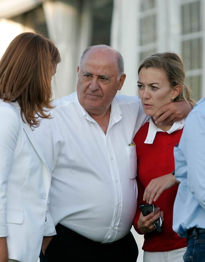 Marta Ortega con su padre Amancio Ortega